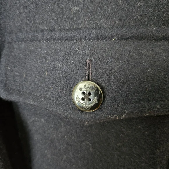 Guideboat Brand medium navy wool CPO shirt - Picture 4 of 9